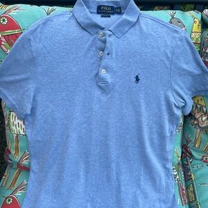 Polo Ralph Lauren Men's Heather Sky Blue Polo Shirt size Classic Fit SP
